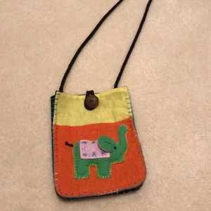 Elephant side purse